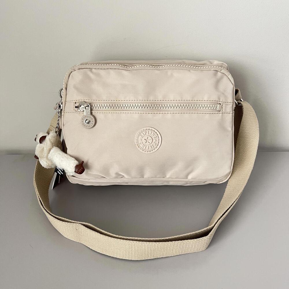 Kipling Deena Crossbody Bag in Ivory White NWT
